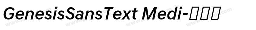 GenesisSansText Medi字体转换